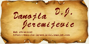 Danojla Jeremijević vizit kartica